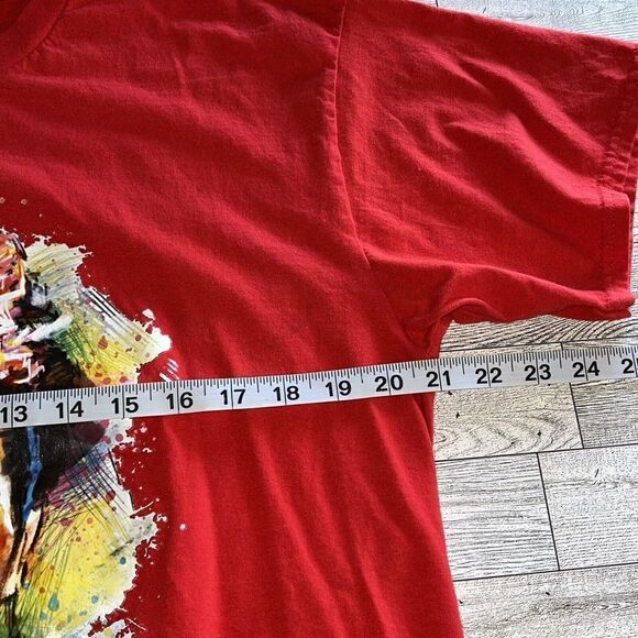 Frida Khalo Graphic Tee Red Art Unisex Adult XL - Picture 7 of 9